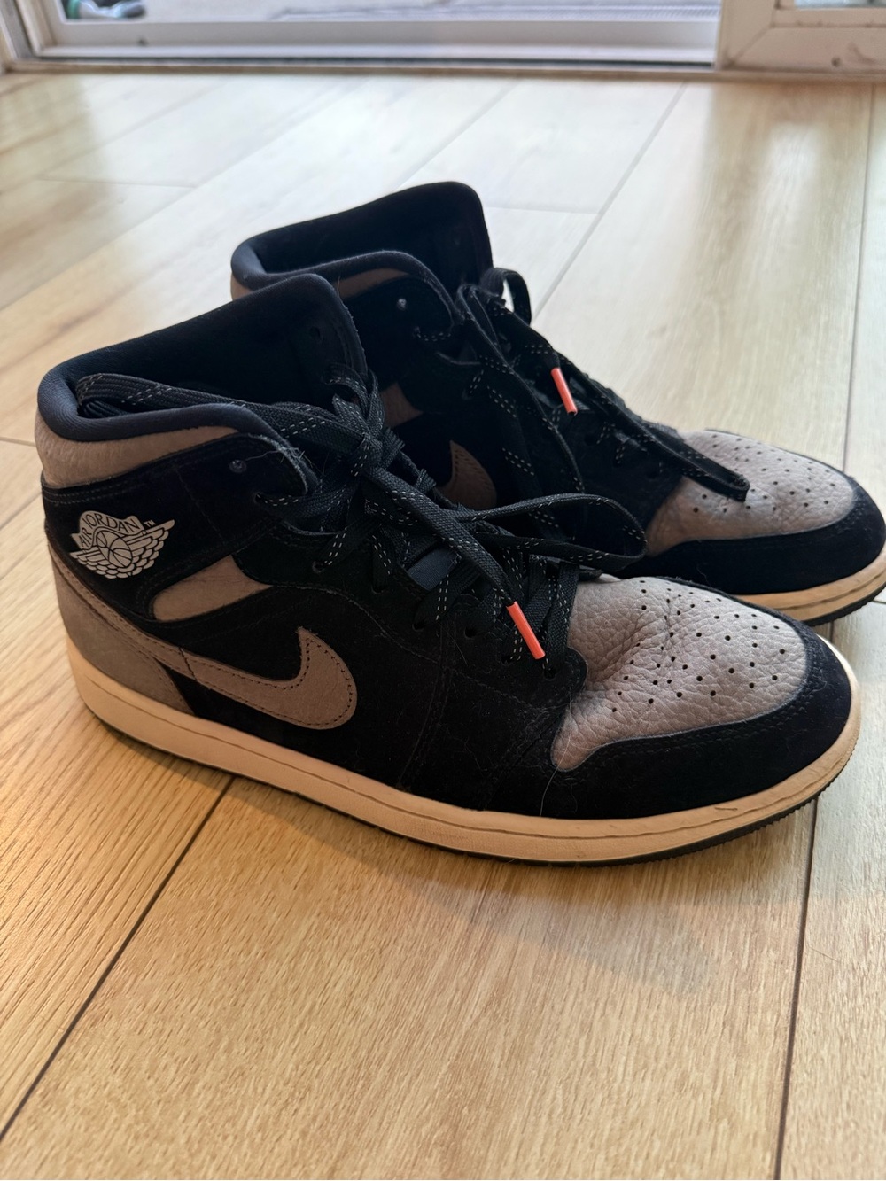 Jordan Mid-Top Sneakers in Black and Gray